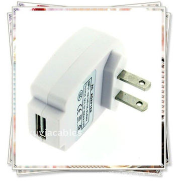 USB AC DC fuente de alimentación pared adaptador MP3 cargador EE.UU. enchufe